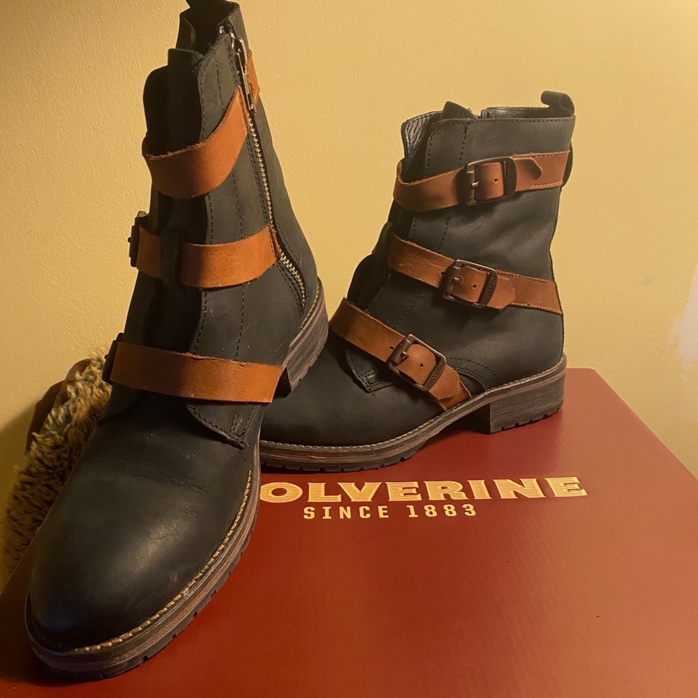 Wolverine Lizzie Buckle Boots Sz 7